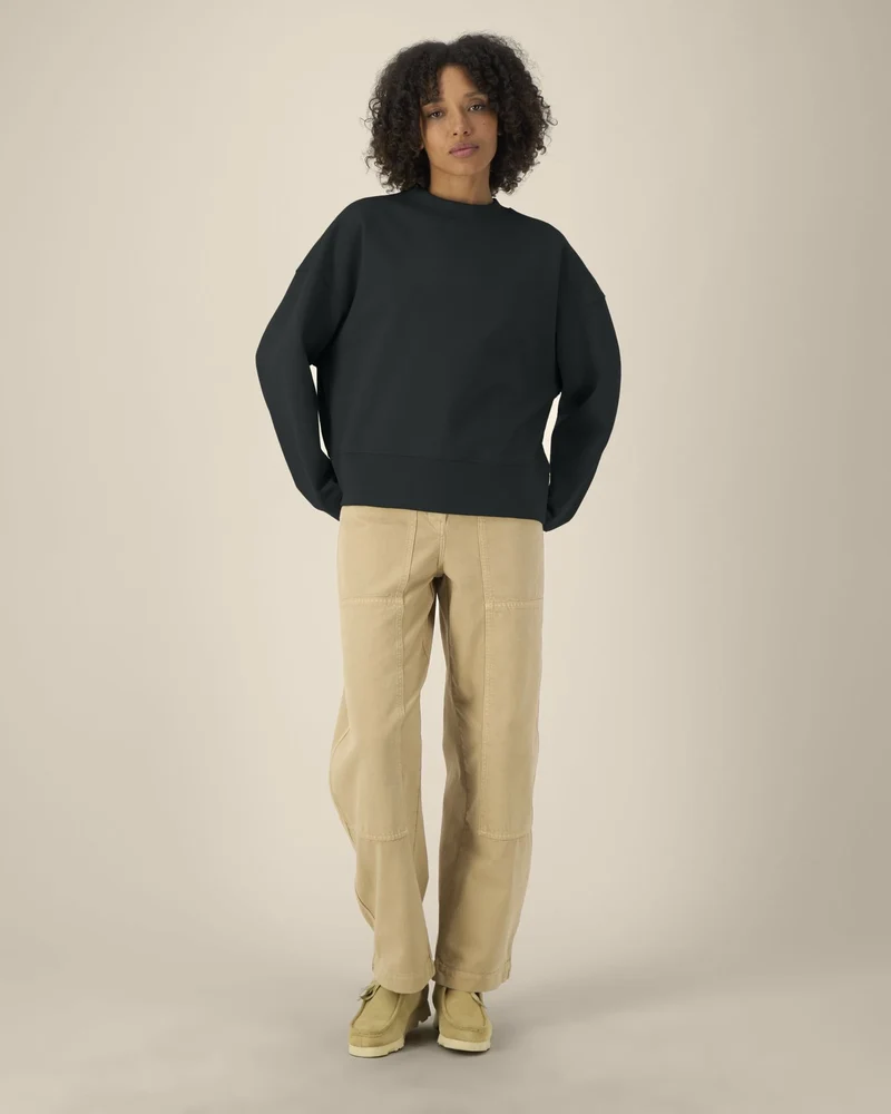 Sweatshirt Boxy aus Bio-Baumwolle Stanley/Stella zum Personalisieren