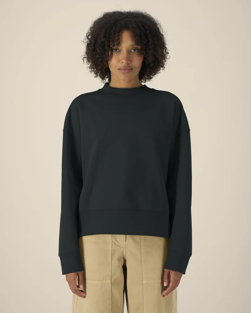 Sweatshirt Boxy aus Bio-Baumwolle Stanley/Stella zum Personalisieren