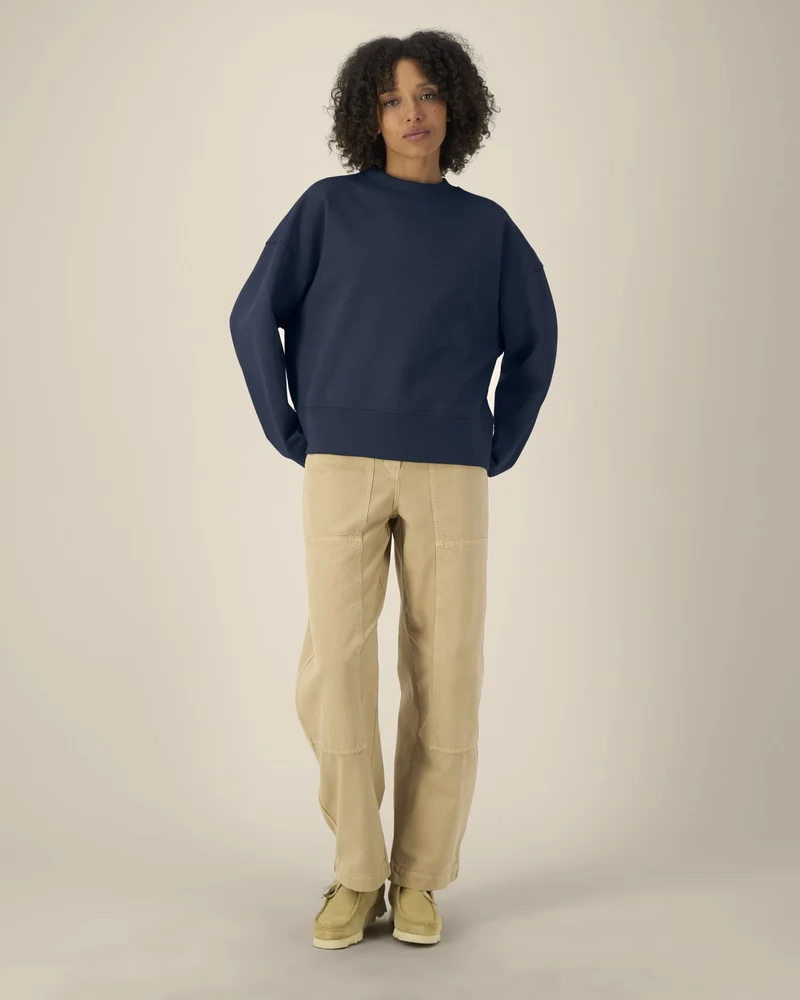 Sweatshirt Boxy aus Bio-Baumwolle Stanley/Stella zum Personalisieren