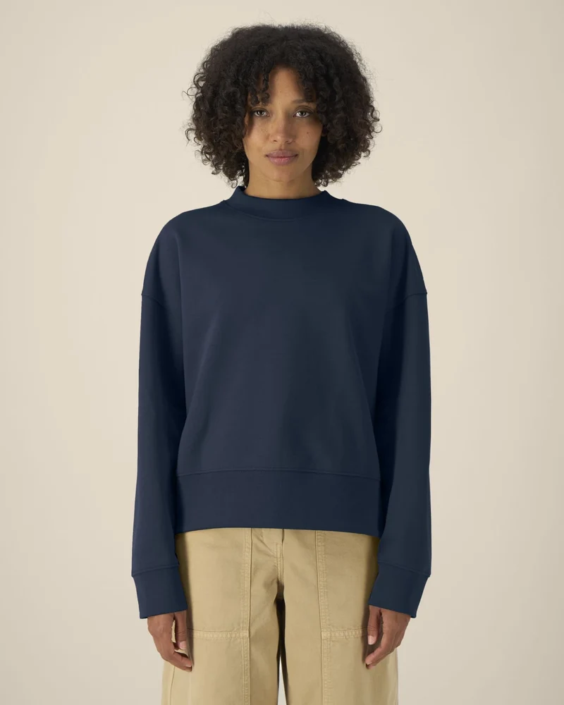 Sweatshirt Boxy aus Bio-Baumwolle Stanley/Stella zum Personalisieren