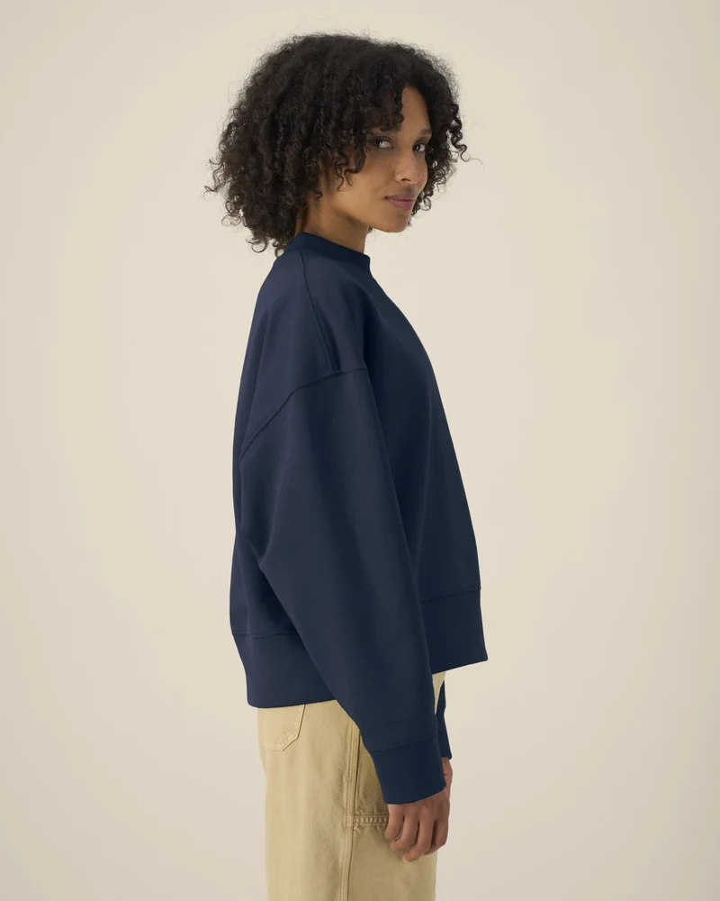 Sweatshirt Boxy aus Bio-Baumwolle Stanley/Stella zum Personalisieren