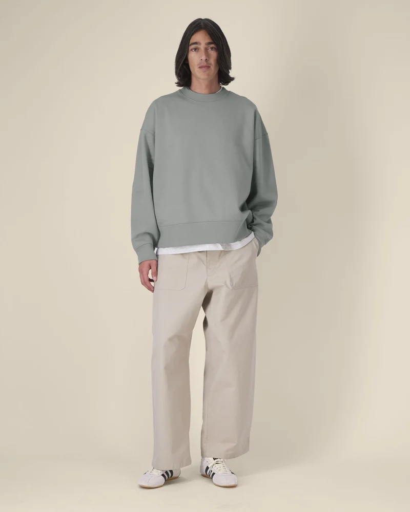Sweatshirt Boxy aus Bio-Baumwolle Stanley/Stella zum Personalisieren