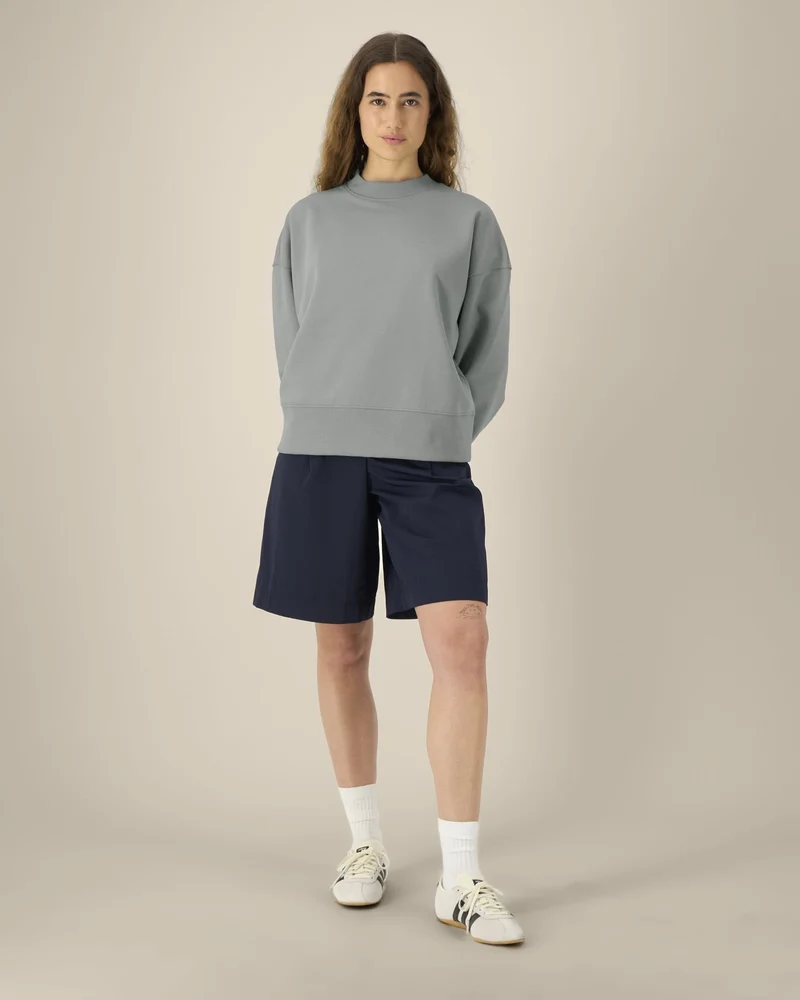 Sweatshirt Boxy aus Bio-Baumwolle Stanley/Stella zum Personalisieren