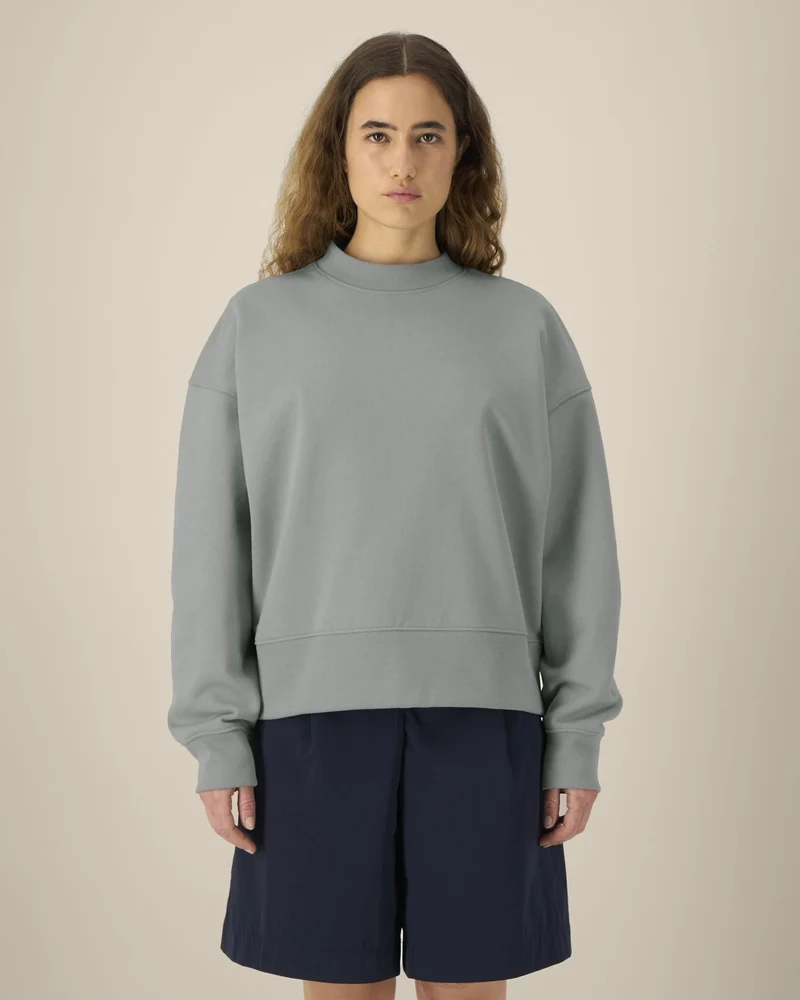 Sweatshirt Boxy aus Bio-Baumwolle Stanley/Stella zum Personalisieren