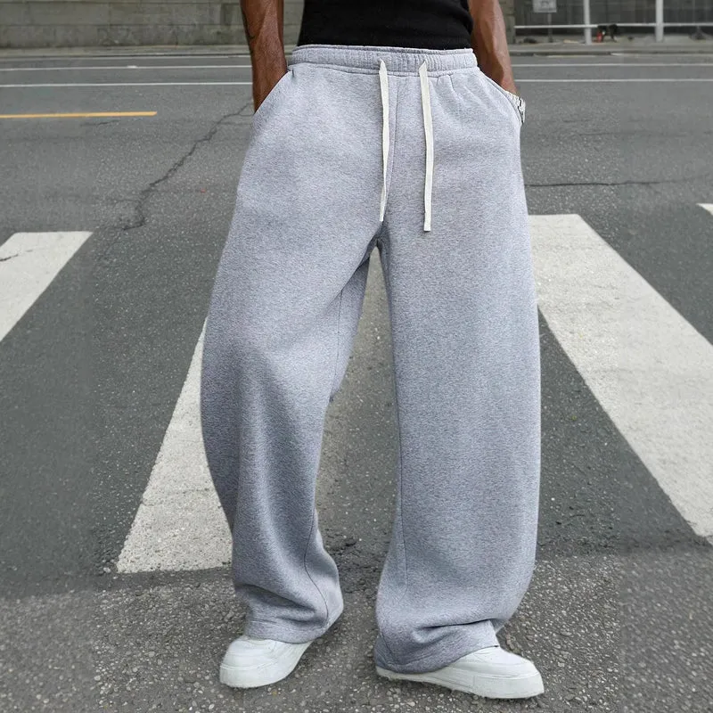 Herren Baggy-Jogginghose im Urban-Utility-Stil mit extra weitem Bein und sichtbarem Kordelzug Drune