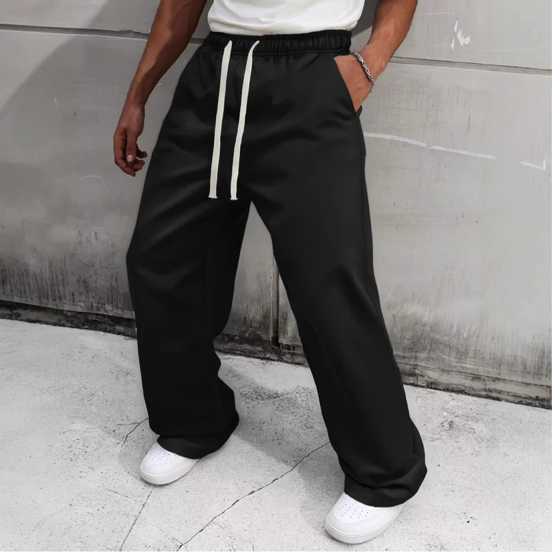 Herren Baggy-Jogginghose im Urban-Utility-Stil mit extra weitem Bein und sichtbarem Kordelzug Drune
