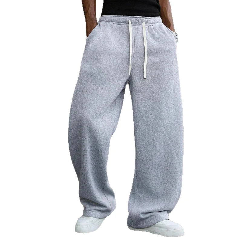 Herren Baggy-Jogginghose im Urban-Utility-Stil mit extra weitem Bein und sichtbarem Kordelzug Drune