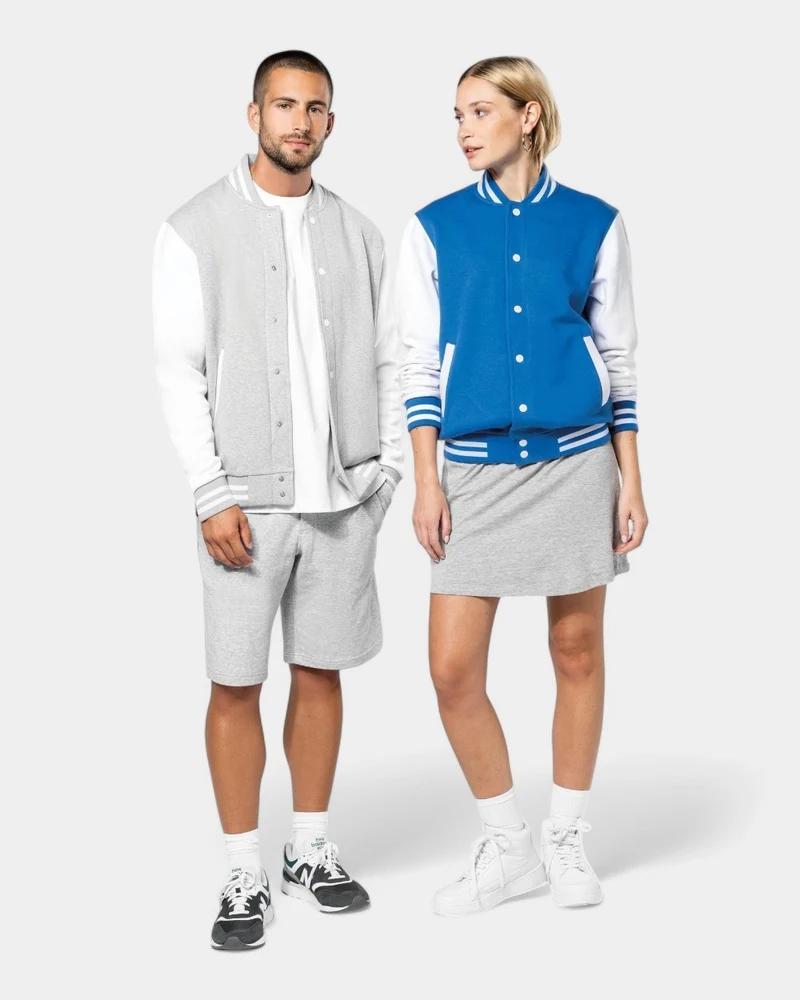 Teddy-Blouson aus Sweatstoff Unisex zum Personalisieren