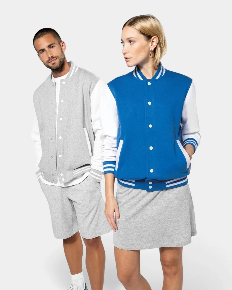 Teddy-Blouson aus Sweatstoff Unisex zum Personalisieren