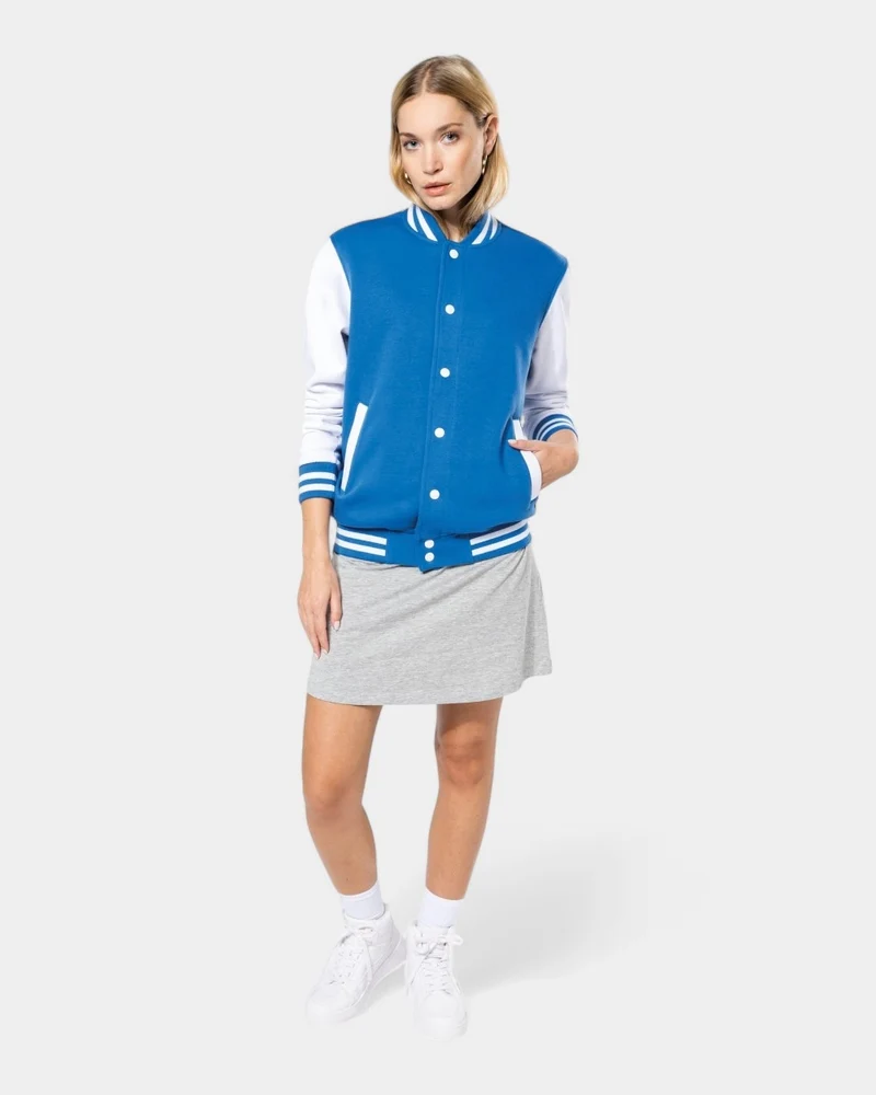Teddy-Blouson aus Sweatstoff Unisex zum Personalisieren