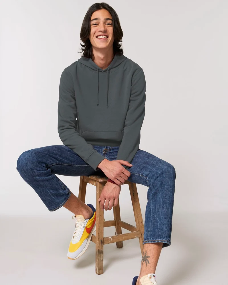 Personalisierbarer Unisex-Kapuzenpullover aus Bio-Baumwolle