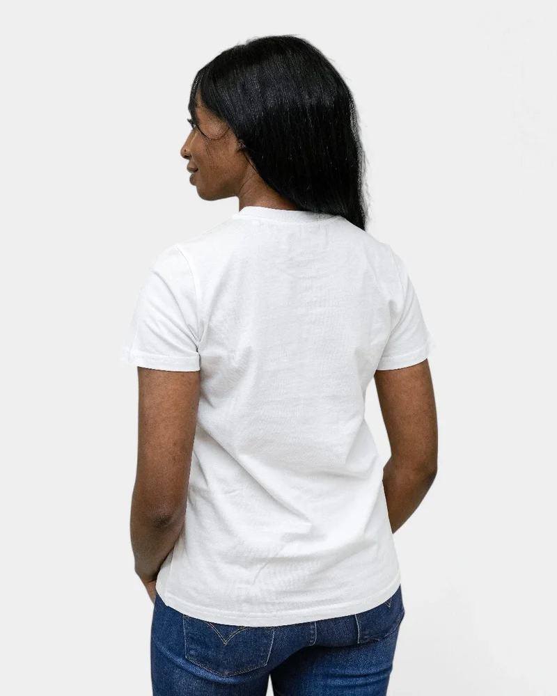 Damen-T-Shirt mit Rundhalsausschnitt zum Personalisieren