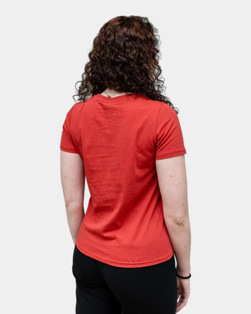 Damen-T-Shirt mit Rundhalsausschnitt zum Personalisieren