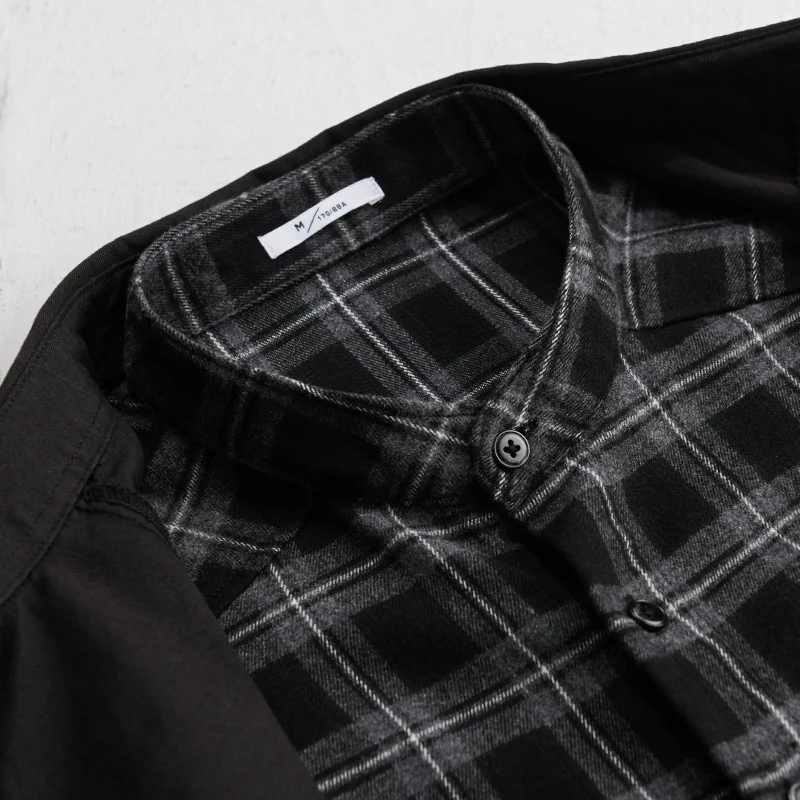 Herren Overshirt-Jacke mit karierter Thermofütterung Drune