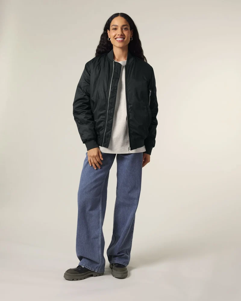 Leichte Jacke 100% recycelt Stanley/Stella Bomber 2.0 zum Personalisieren