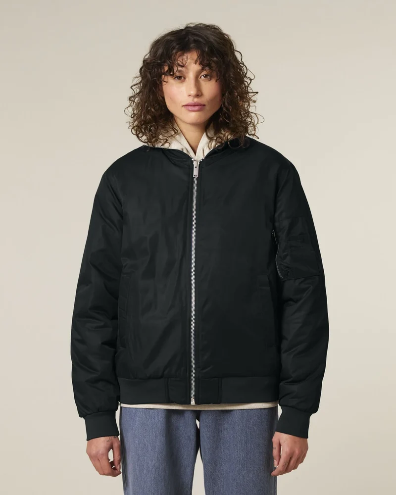 Leichte Jacke 100% recycelt Stanley/Stella Bomber 2.0 zum Personalisieren