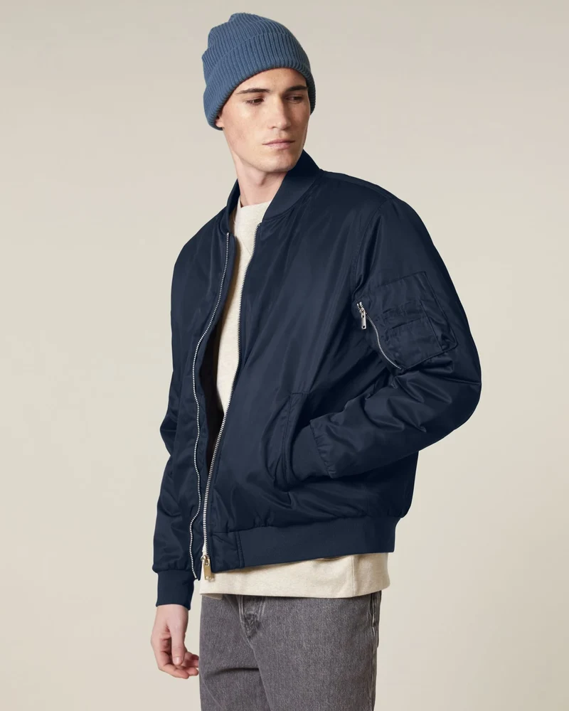 Leichte Jacke 100% recycelt Stanley/Stella Bomber 2.0 zum Personalisieren