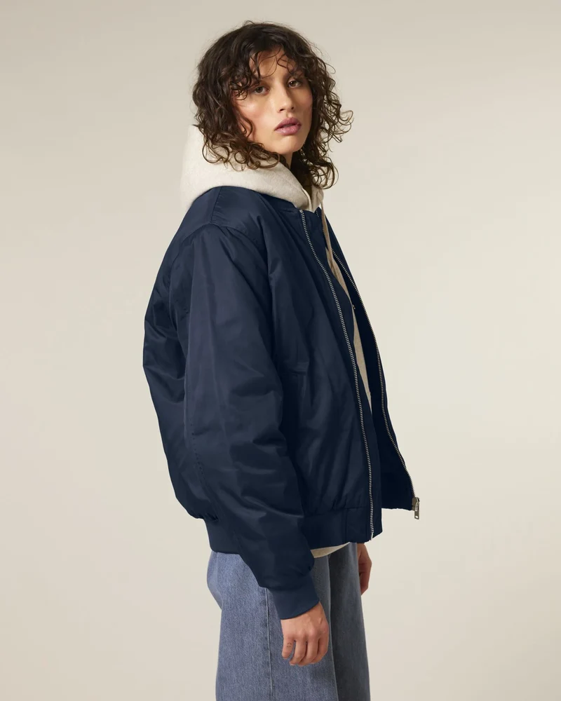Leichte Jacke 100% recycelt Stanley/Stella Bomber 2.0 zum Personalisieren