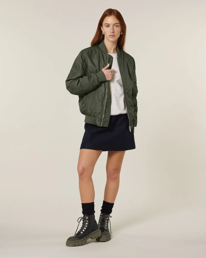 Leichte Jacke 100% recycelt Stanley/Stella Bomber 2.0 zum Personalisieren