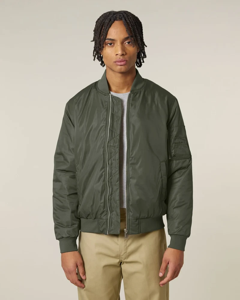 Leichte Jacke 100% recycelt Stanley/Stella Bomber 2.0 zum Personalisieren