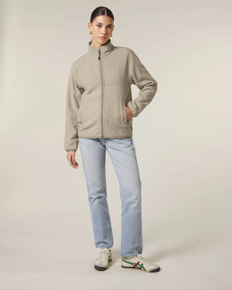 Fleecejacke unisex 100% recycelt Stanley/Stella Trekker zum Personalisieren