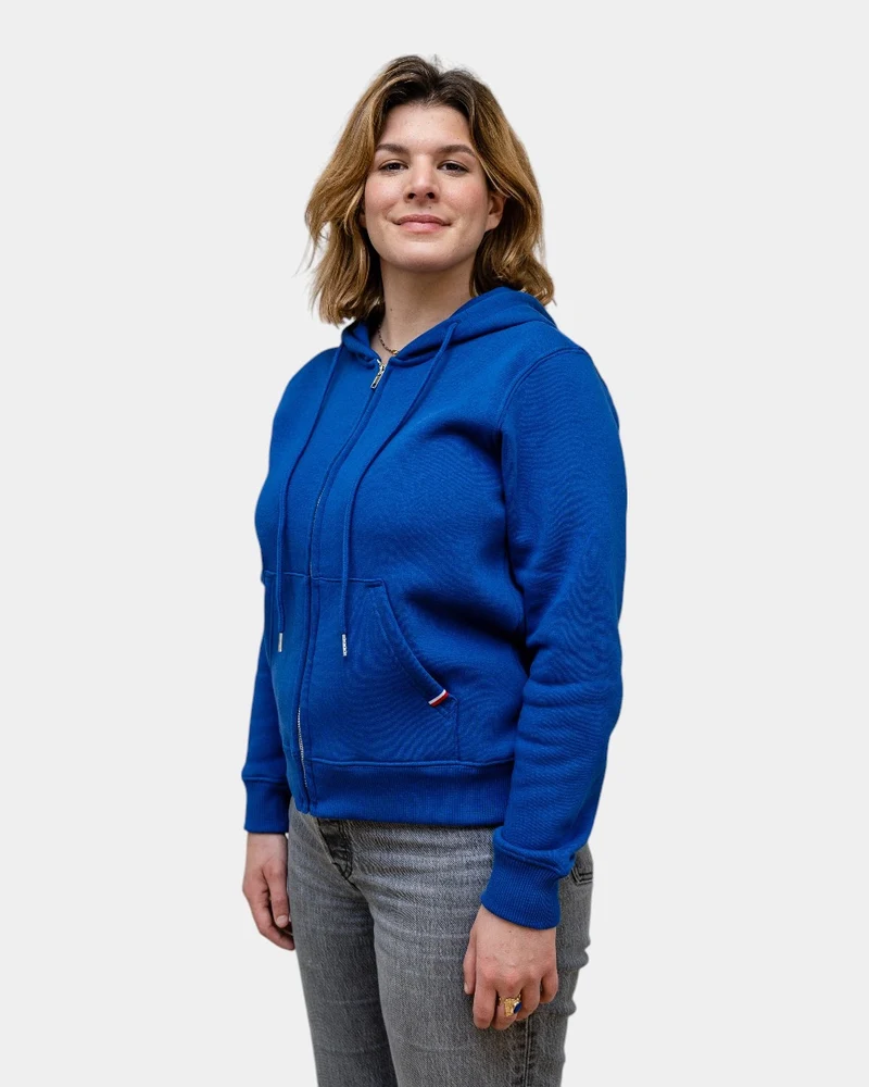 Damen-Zip-Hoodie aus Fleece zum Personalisieren