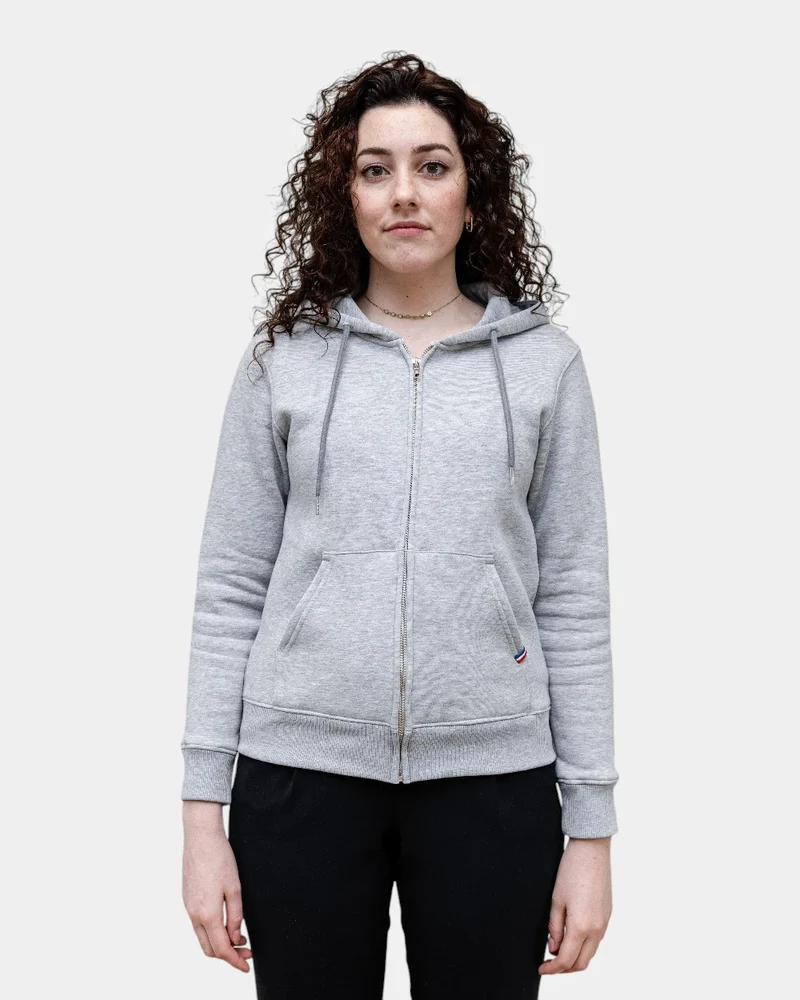 Damen-Zip-Hoodie aus Fleece zum Personalisieren