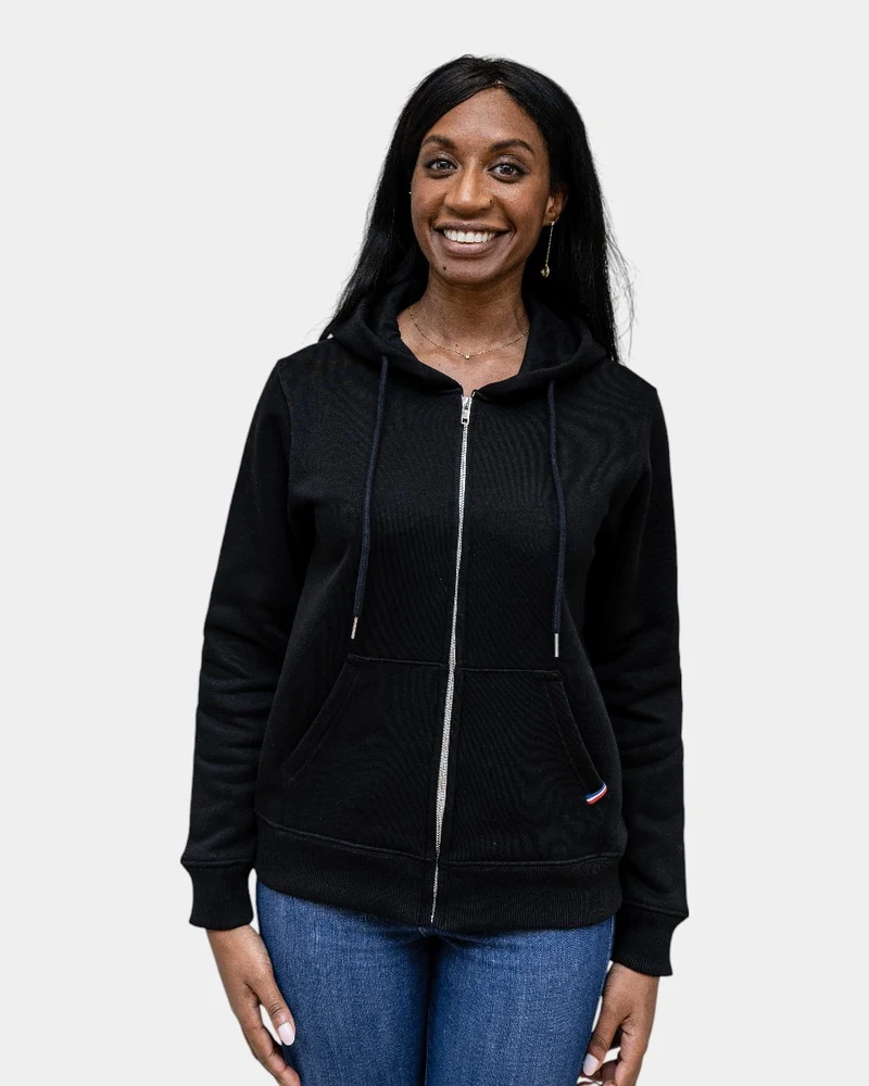 Damen-Zip-Hoodie aus Fleece zum Personalisieren