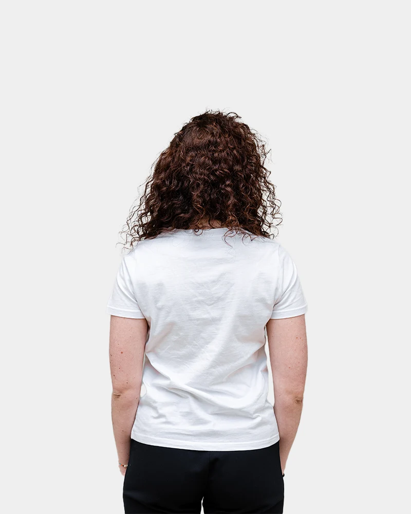 Damen-T-Shirt mit V-Ausschnitt Made in France zum Personalisieren
