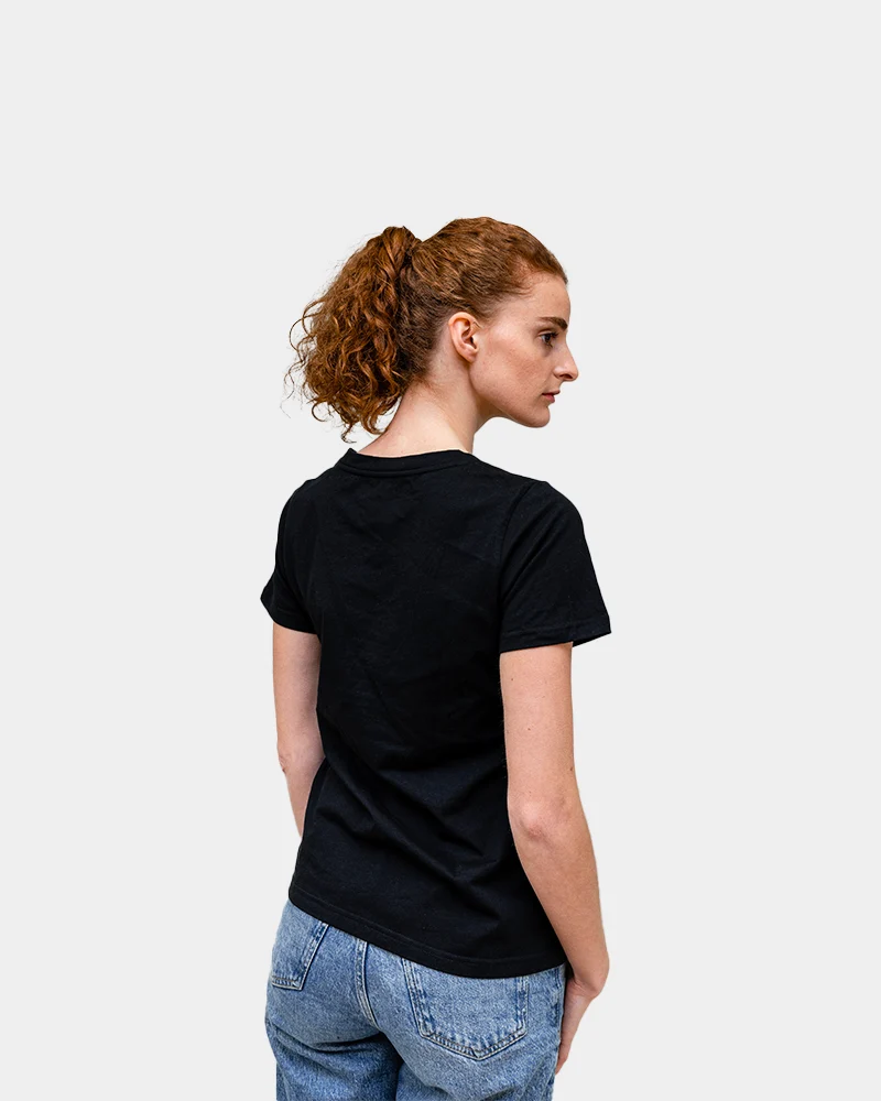 Damen-T-Shirt mit V-Ausschnitt Made in France zum Personalisieren