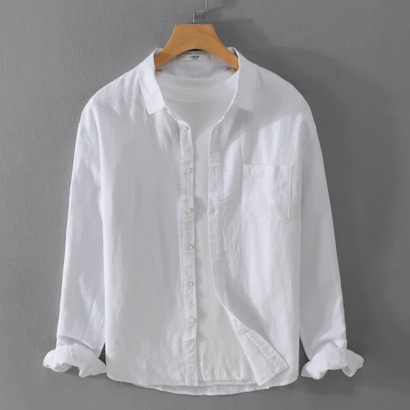 Herren Overshirt aus Baumwollmix mit Brusttasche und lockerem Schnitt Drune