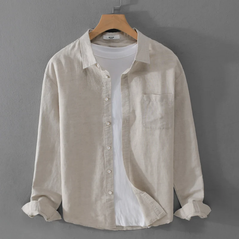 Herren Overshirt aus Baumwollmix mit Brusttasche und lockerem Schnitt Drune
