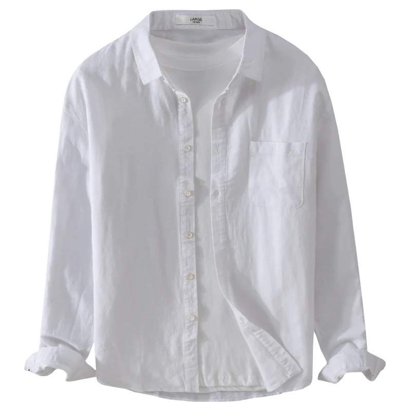 Herren Overshirt aus Baumwollmix mit Brusttasche und lockerem Schnitt Drune