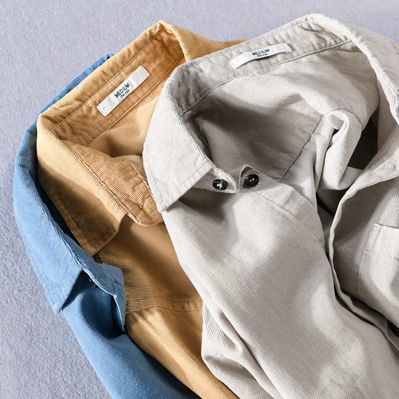 Herren Lockeres Baumwoll‑Leinen Layering‑Hemd mit Brusttasche und Soft‑Touch‑Textur Drune