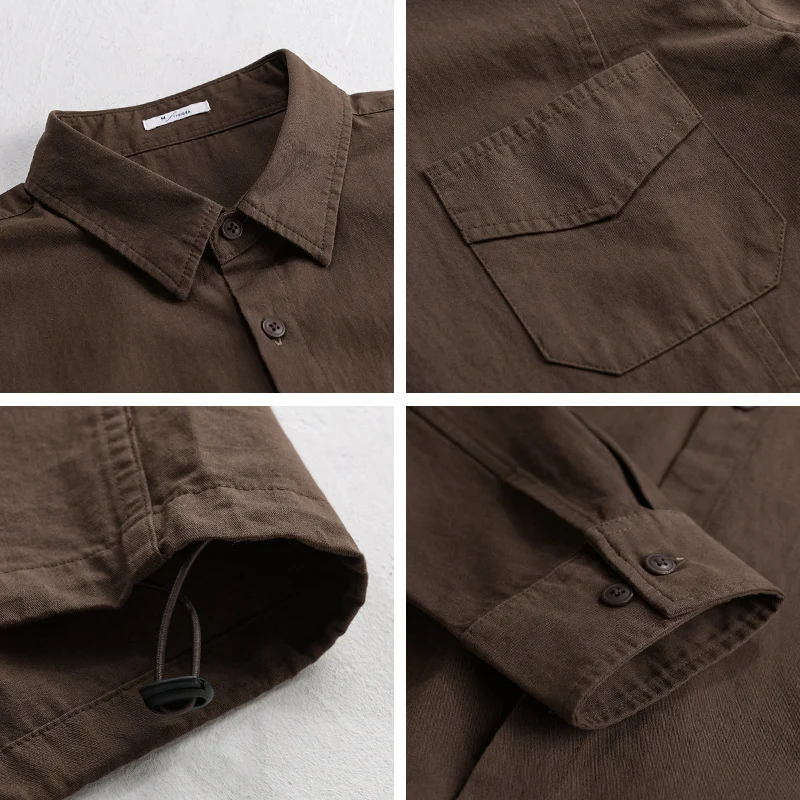 Herren Leichtes Overshirt-Jackett aus Baumwollmix mit aufgesetzter Brusttasche Drune