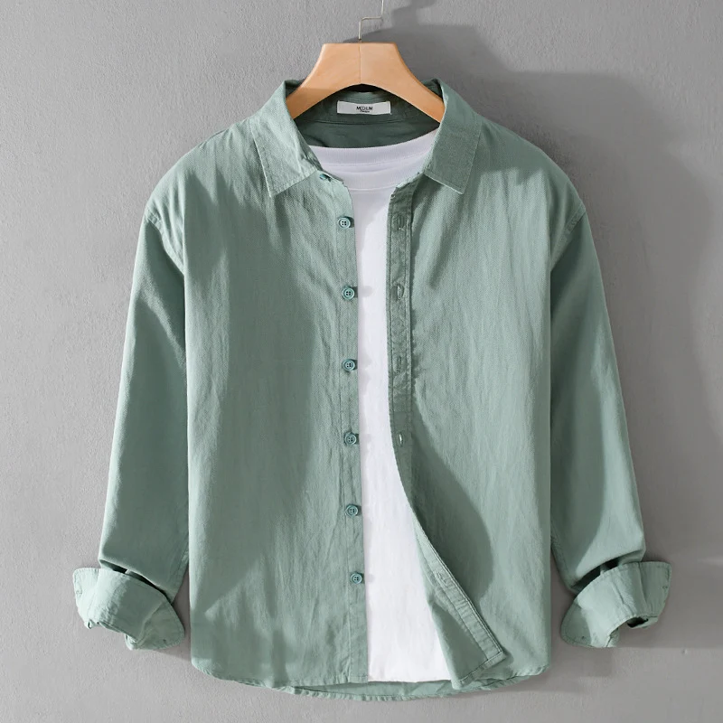 Herren Leichtes Layering-Hemd mit innenliegendem Jersey-Einsatz und entspanntem Schnitt Drune