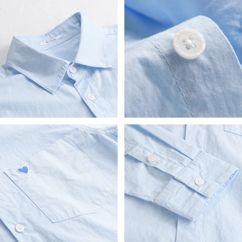 Herren Leichtes Baumwoll-Overshirt mit Brusttasche und dezenter Herzstickerei Drune