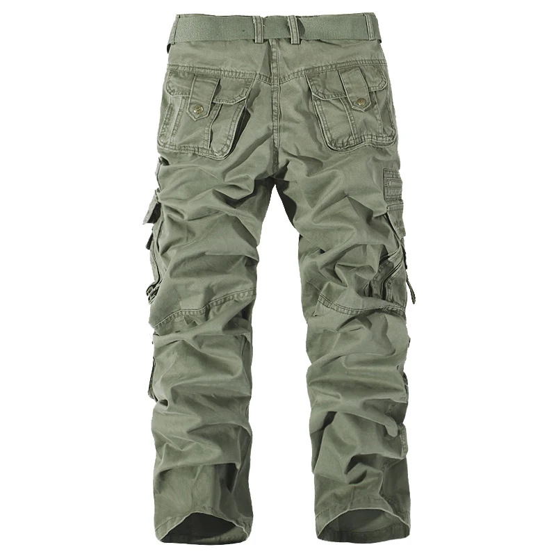 Herren Robuste Cargo-Arbeitshose mit Mehrfach‑Taschen, Kniefalten und Relaxed‑Fit Drune