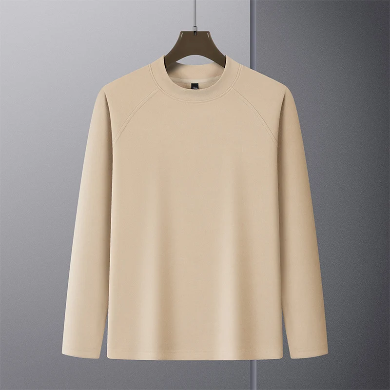 Herren Premium-Mockneck-Pullover aus feinem Woll-Mix mit Raglanärmeln Drune