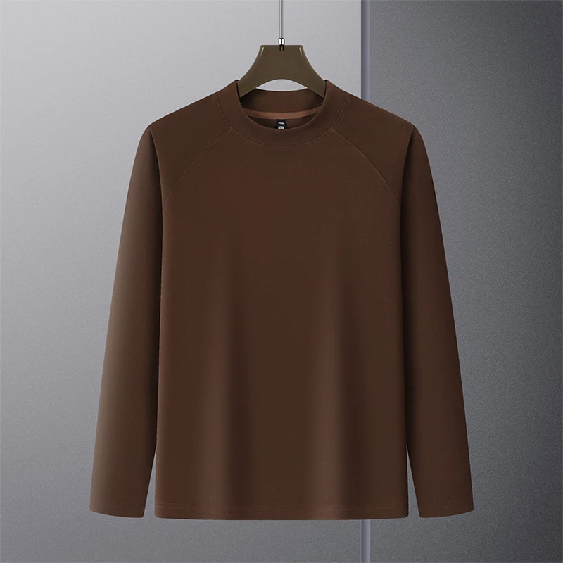 Herren Premium-Mockneck-Pullover aus feinem Woll-Mix mit Raglanärmeln Drune