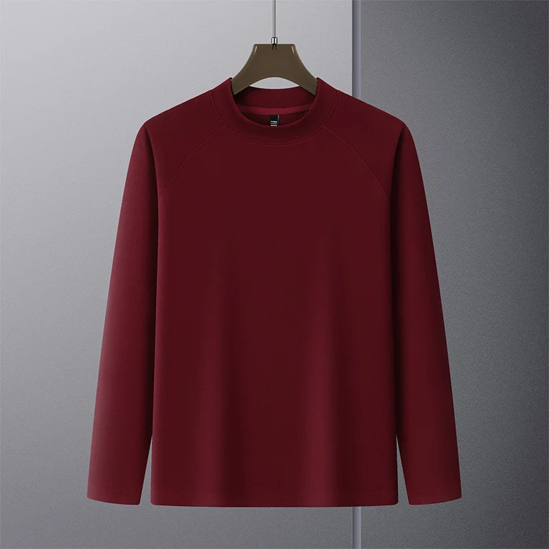 Herren Premium-Mockneck-Pullover aus feinem Woll-Mix mit Raglanärmeln Drune