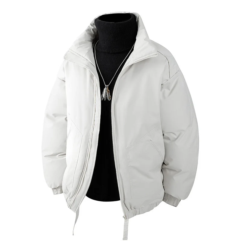 Herren Oversized Thermo‑Steppjacke mit hohem Kragen, Reißverschluss und Tunnelzug Drune
