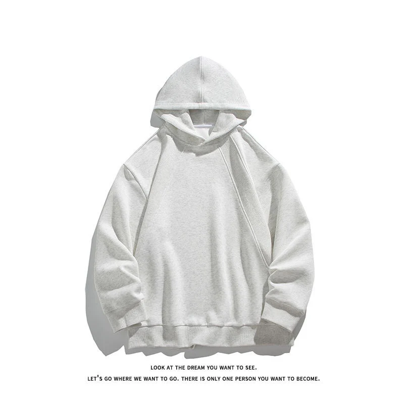Herren Oversize-Kapuzenpullover mit Raglannähten und minimalistischem Streetwear-Design Drune