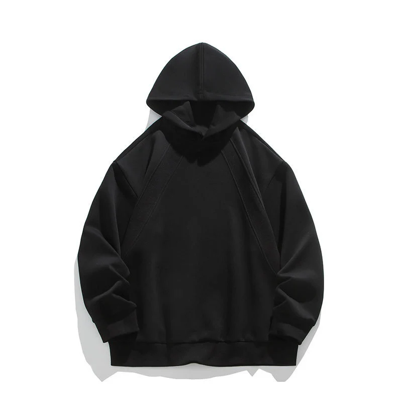 Herren Oversize-Kapuzenpullover mit Raglannähten und minimalistischem Streetwear-Design Drune
