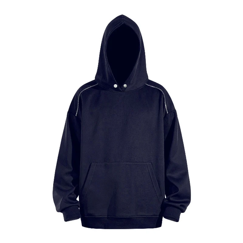 Herren Oversize-Kapuzenpullover mit Kängurutasche und Raglanärmeln Drune