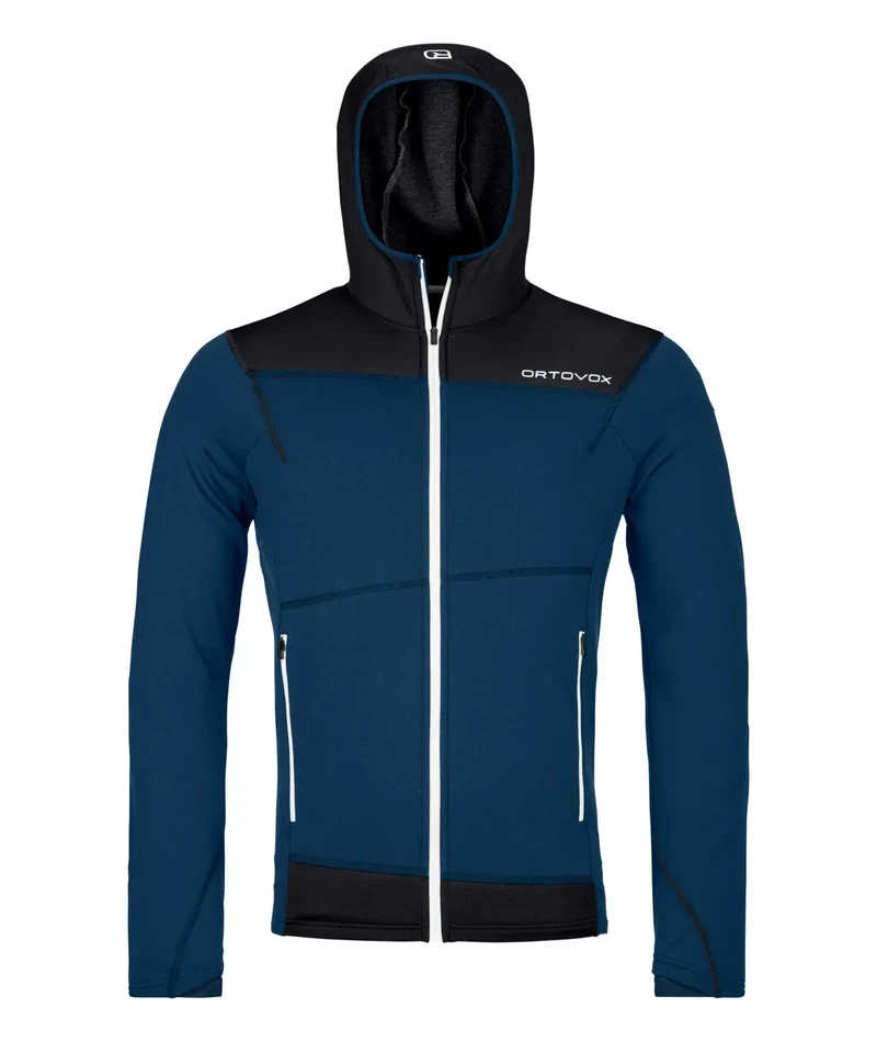 Fleecejacke mit Kapuze