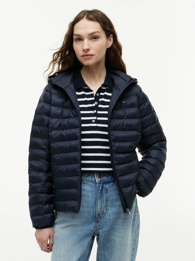 Steppjacke mit Kapuze