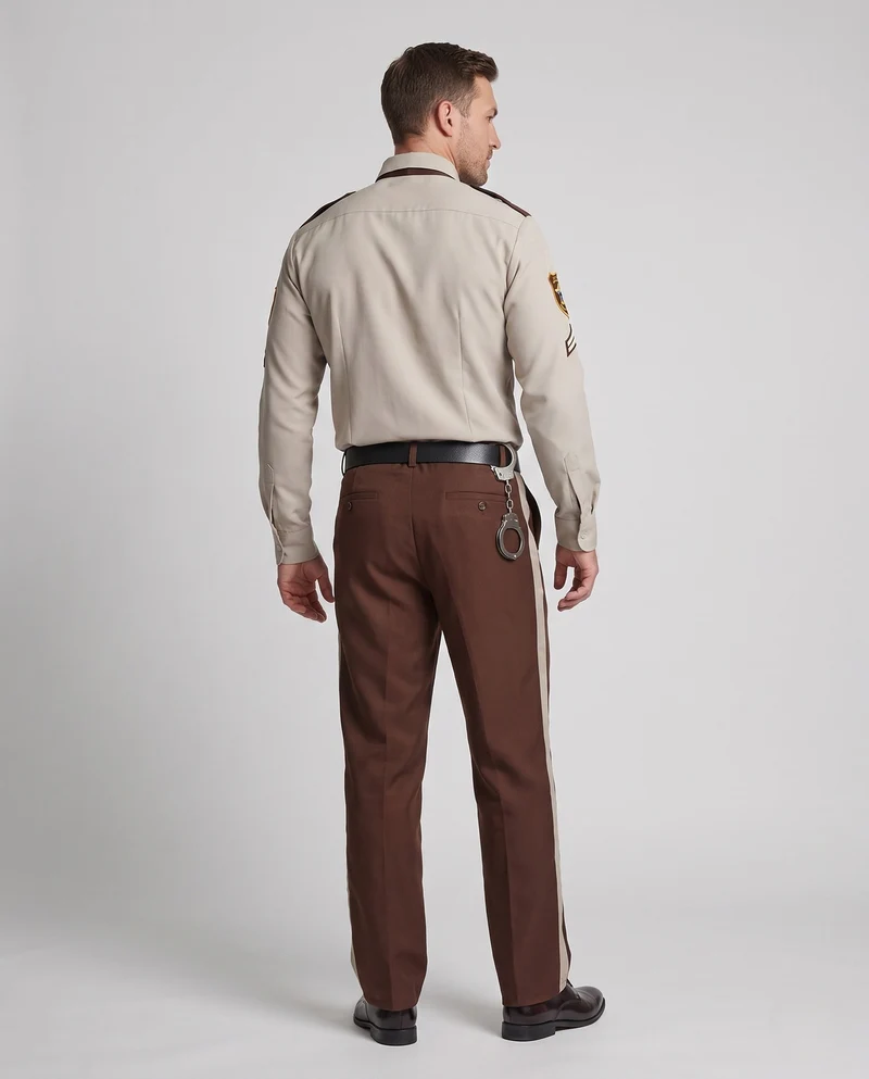 Männer Polizeikostüm mit Zubehör Drune