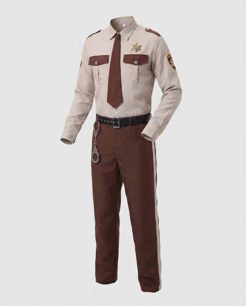 Männer Polizeikostüm mit Zubehör Drune