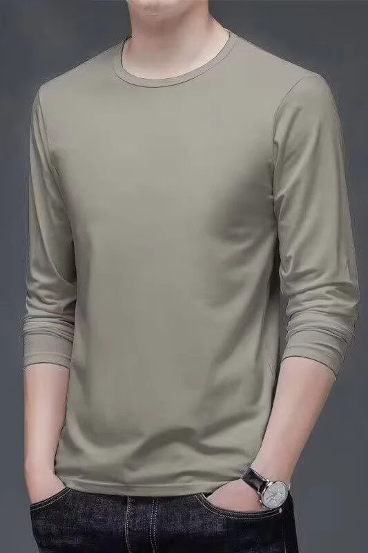 Herren Langarmshirt mit eleganter Textur Drune